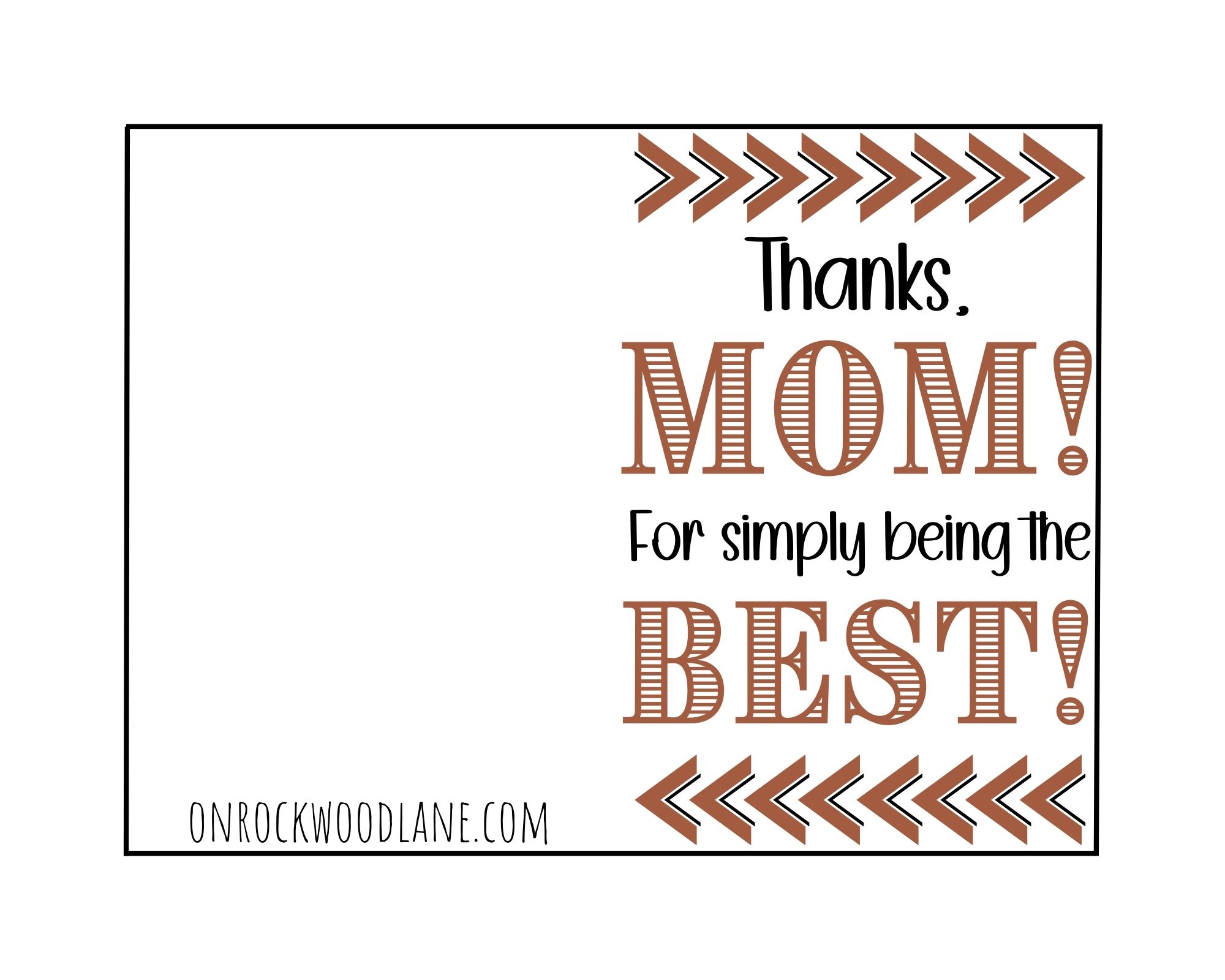 Free Printable Mother’s Day Thank You Card